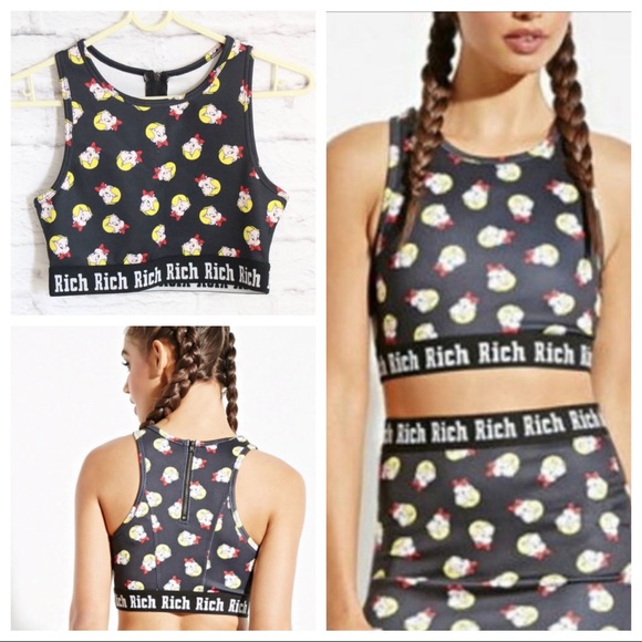 Alec Monopoly x Forever 21 Richie Rich crop top! - Picture 1 of 1